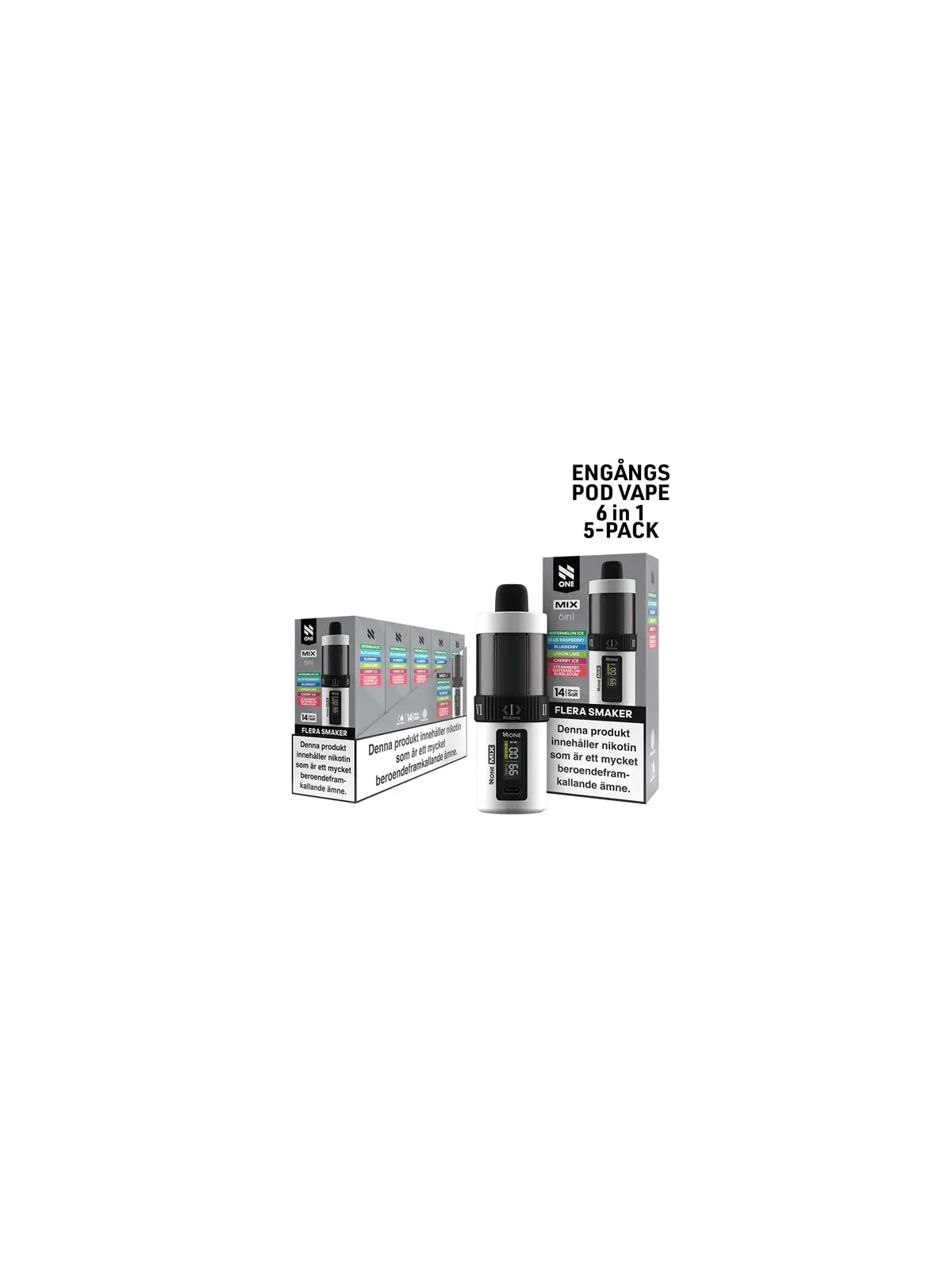 N One 6 in 1, White Mix 6*2ml