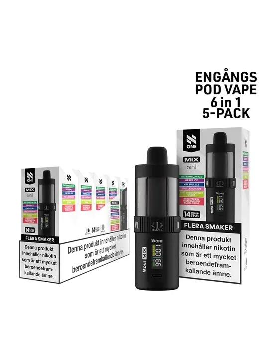 N One 6 in 1,Black Mix 6*2ml