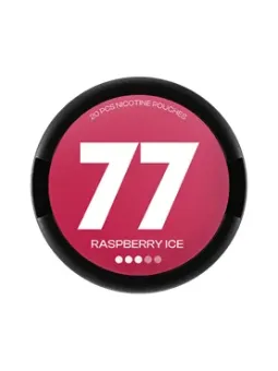 77 Nicotine Pouches Raspberry Ice