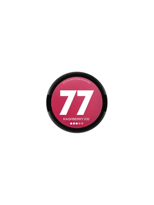 77 Nicotine Pouches Raspberry Ice