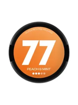 77 Nicotine Pouches Peach & Mint