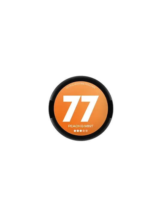 77 Nicotine Pouches Peach & Mint