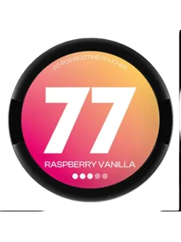 77 Nicotine Pouches Raspberry & Vanilla