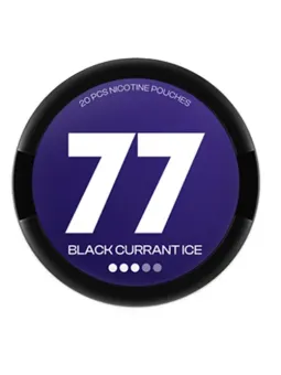 77 Nicotine Pouches BlackCurrant ice