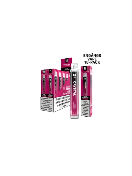 N ONE CRYSTAL-Sour Raspberry 10-p