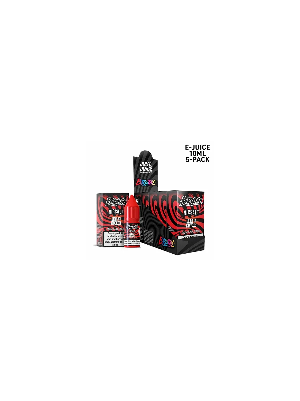 Just Juice Brutal,Red Black,5P