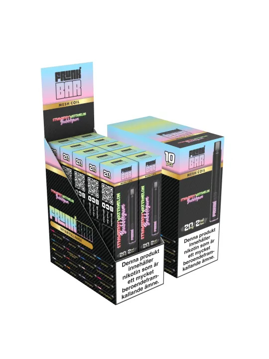FrunkBar 2ML-Strawberry Watermelon Bubblegum 10-p