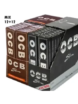 OCB-MIX av 12 st Brun och 12 st Svart(185kr)