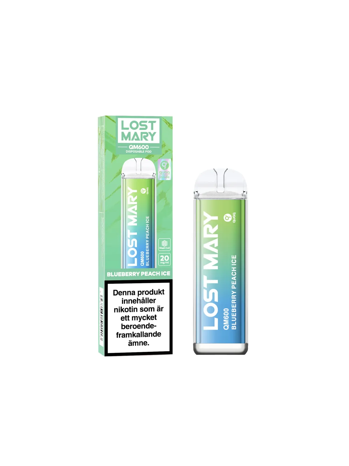 Lost Mary QM600 Blueberry Peach Ice 20mg