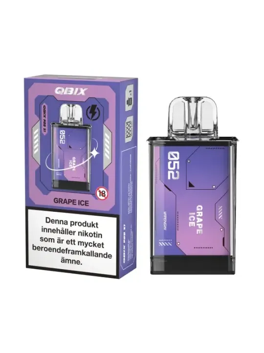 QBIX Pod Smak Grape Ice 14mg,10P