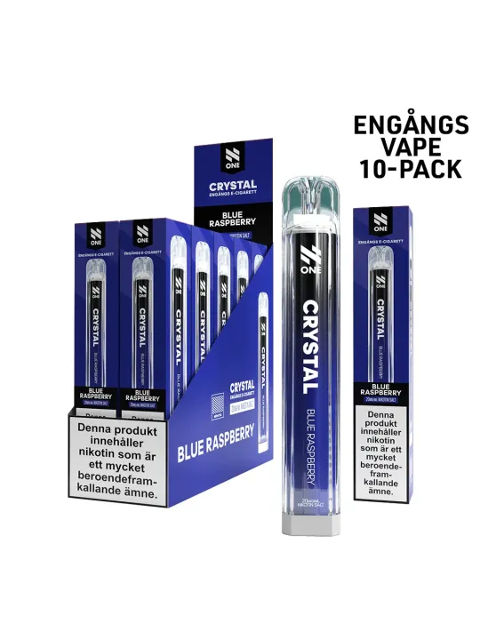 N ONE CRYSTAL-Blue Raspberry 10-p
