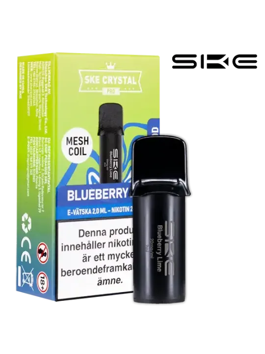 SKE Crystal Pro Pod Blueberry Lime 20mg 10p