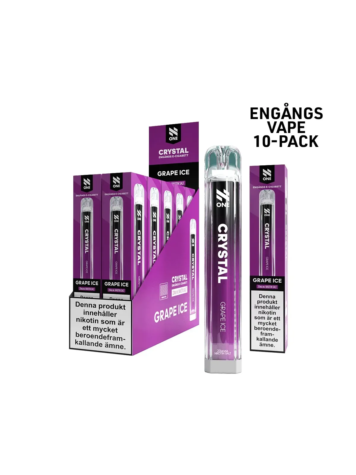 N ONE CRYSTAL-Grape Ice 10-p