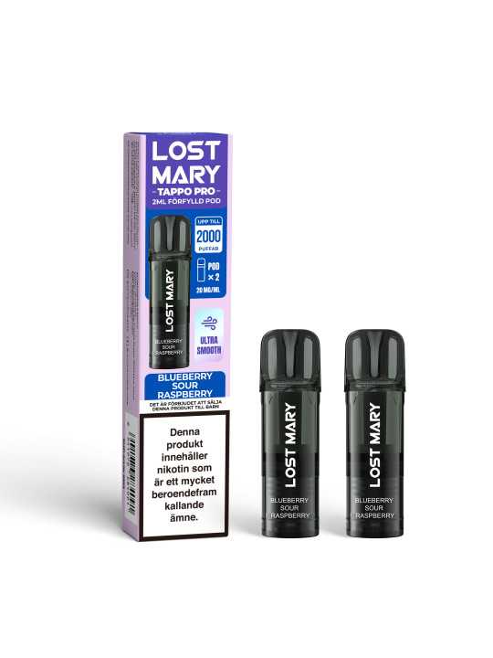 Lost Mary Tappo,Blueberry Sour Raspberry,20mg,2*10P
