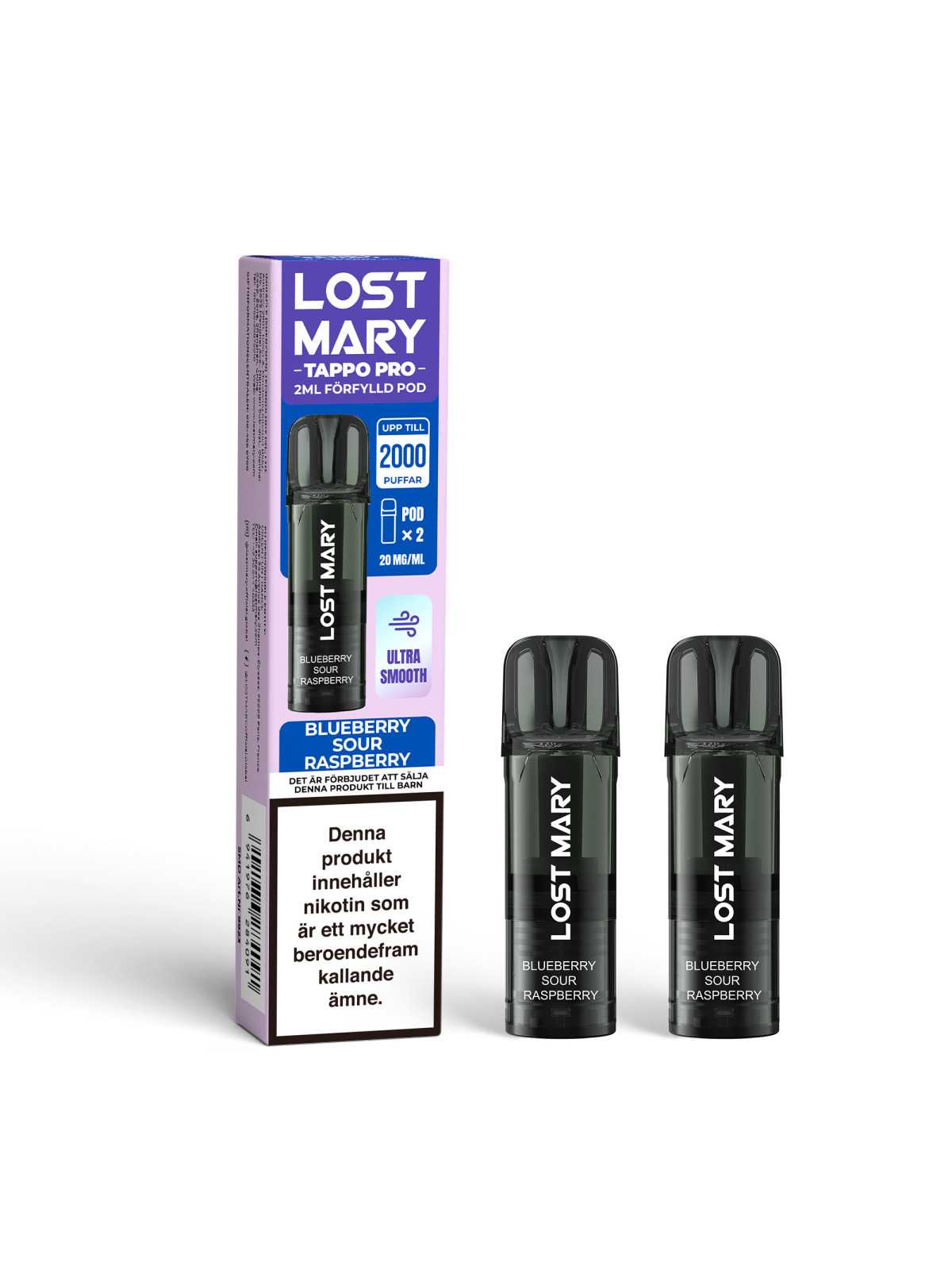 Lost Mary Tappo,Blueberry Sour Raspberry,20mg,2*10P