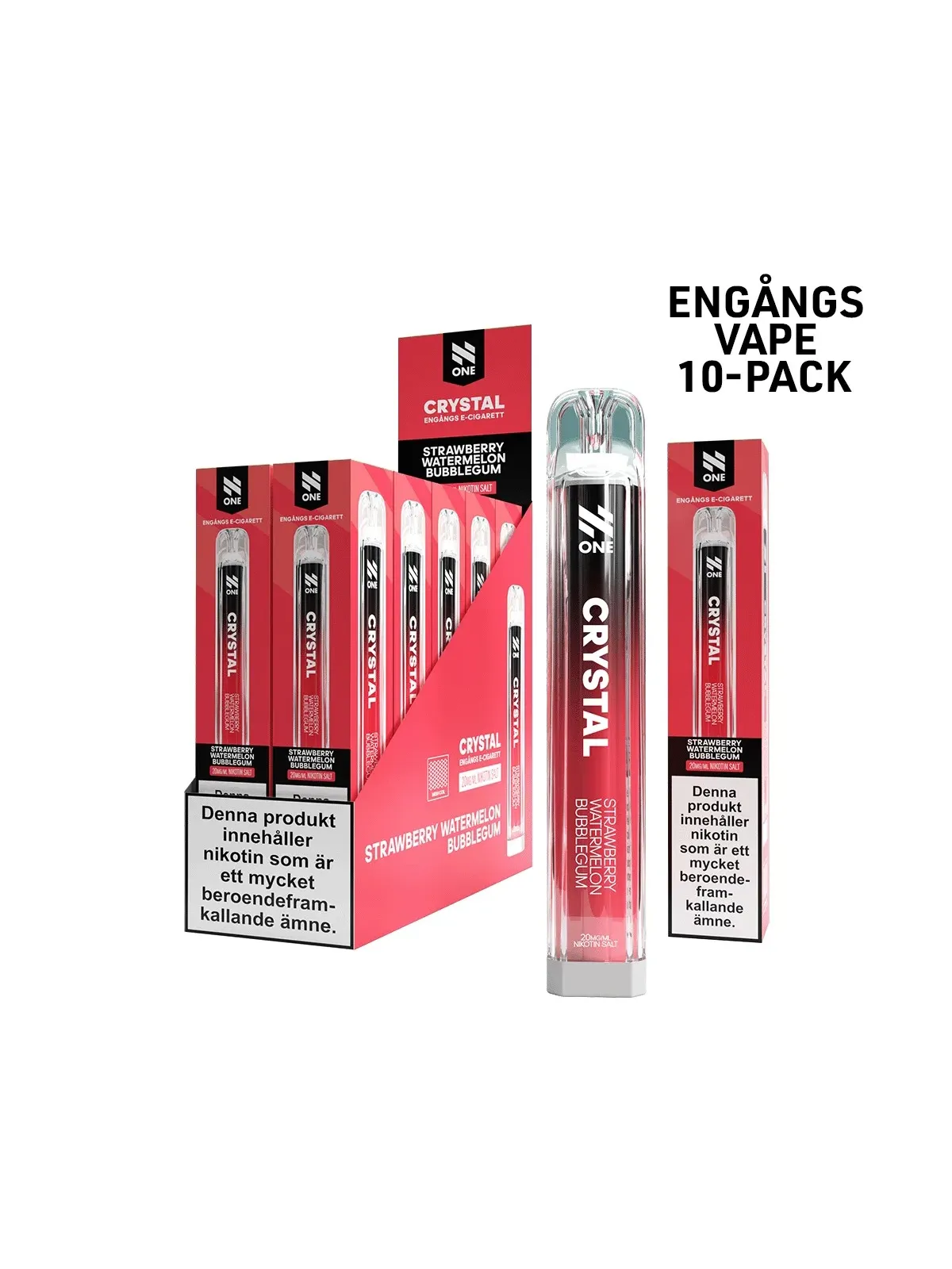 N ONE CRYSTAL-Strawberry Watermelon Bubblegum 10-p