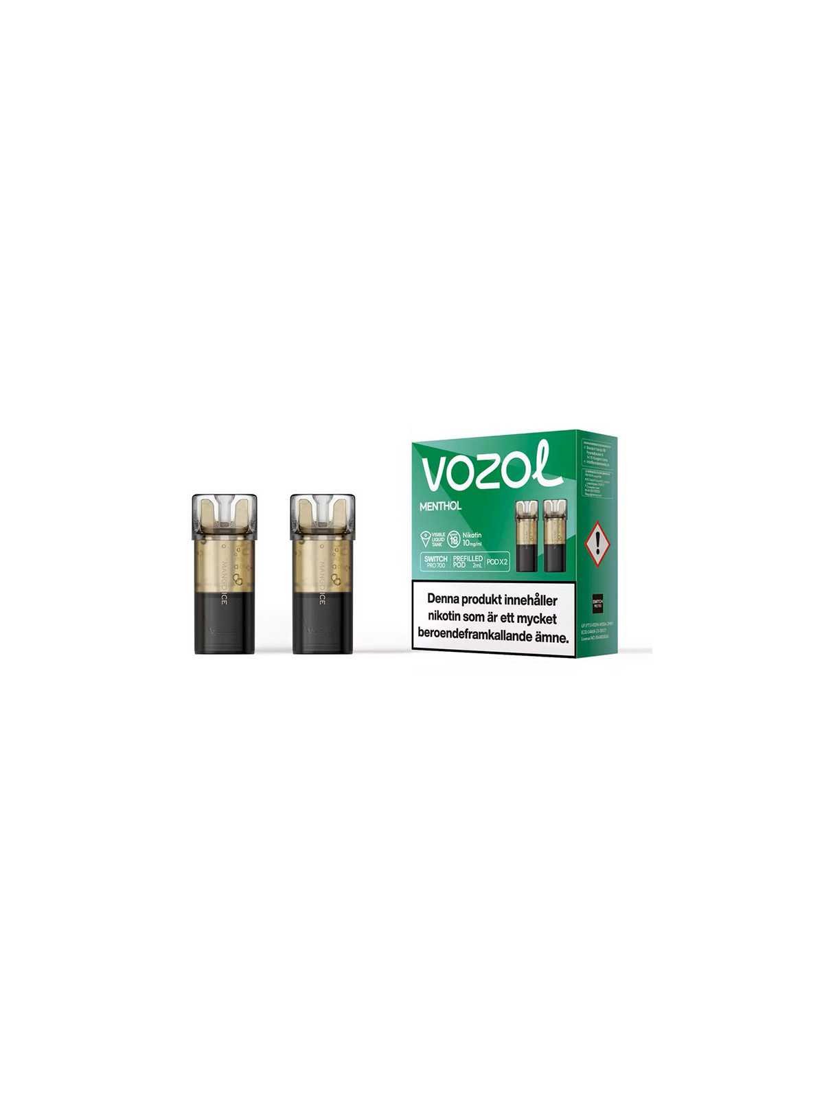 Vozol Switsh Pro Menthol Engångs Pod/2*10P