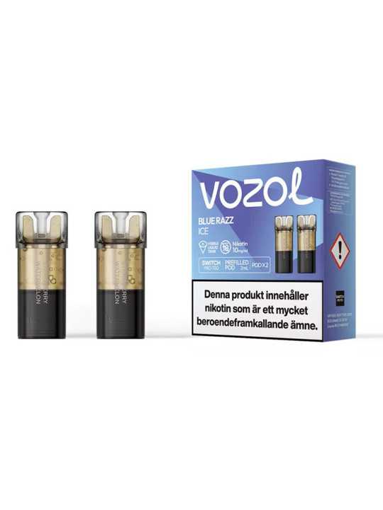 Vozol Switsh Pro Blue Razz Ice Engångs Pod/2*10P