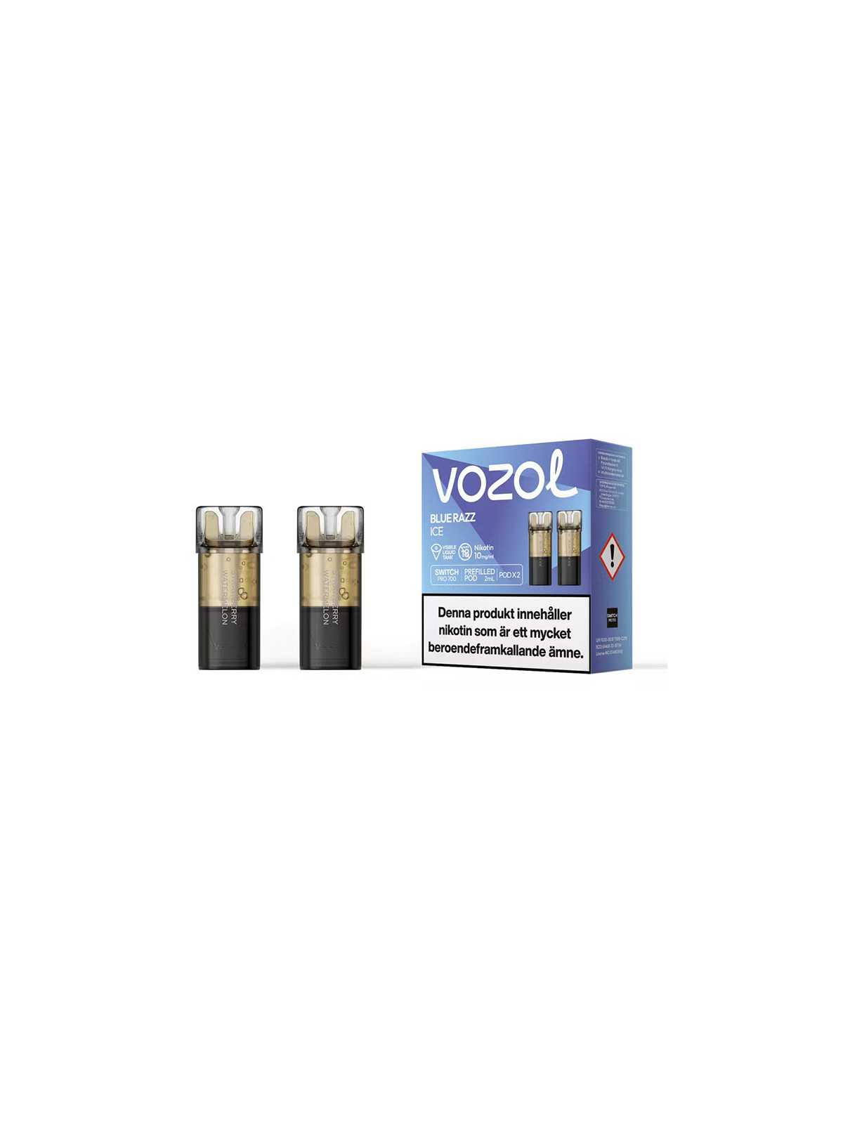 Vozol Switsh Pro Blue Razz Ice Engångs Pod/2*10P