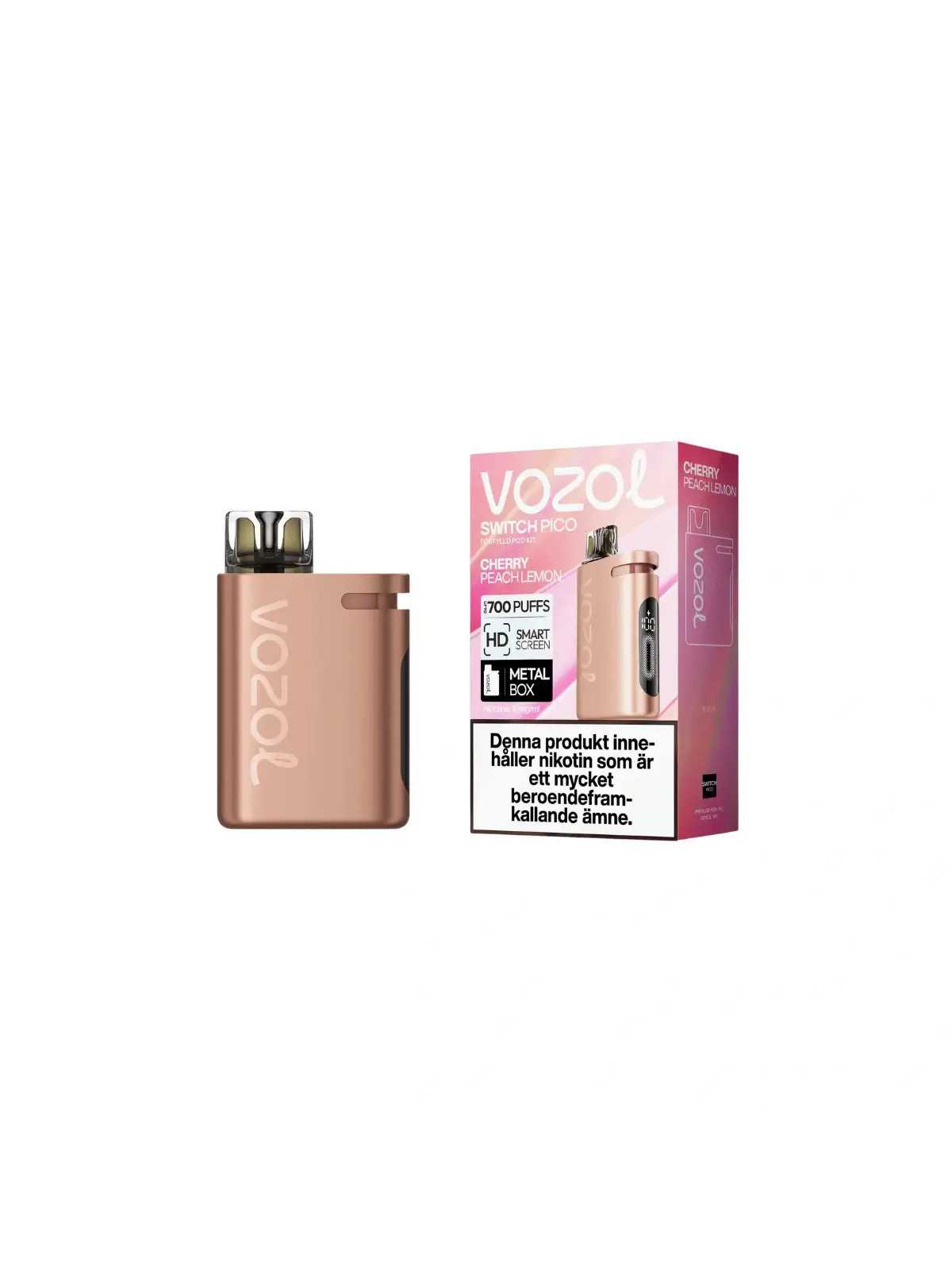 Vozol Switch Pico,Cherry Peach Lemon ,Batteri+Pod-10P