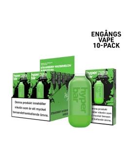 Hyper Bar,Strawberry Watermelon Bubblegum 10-p