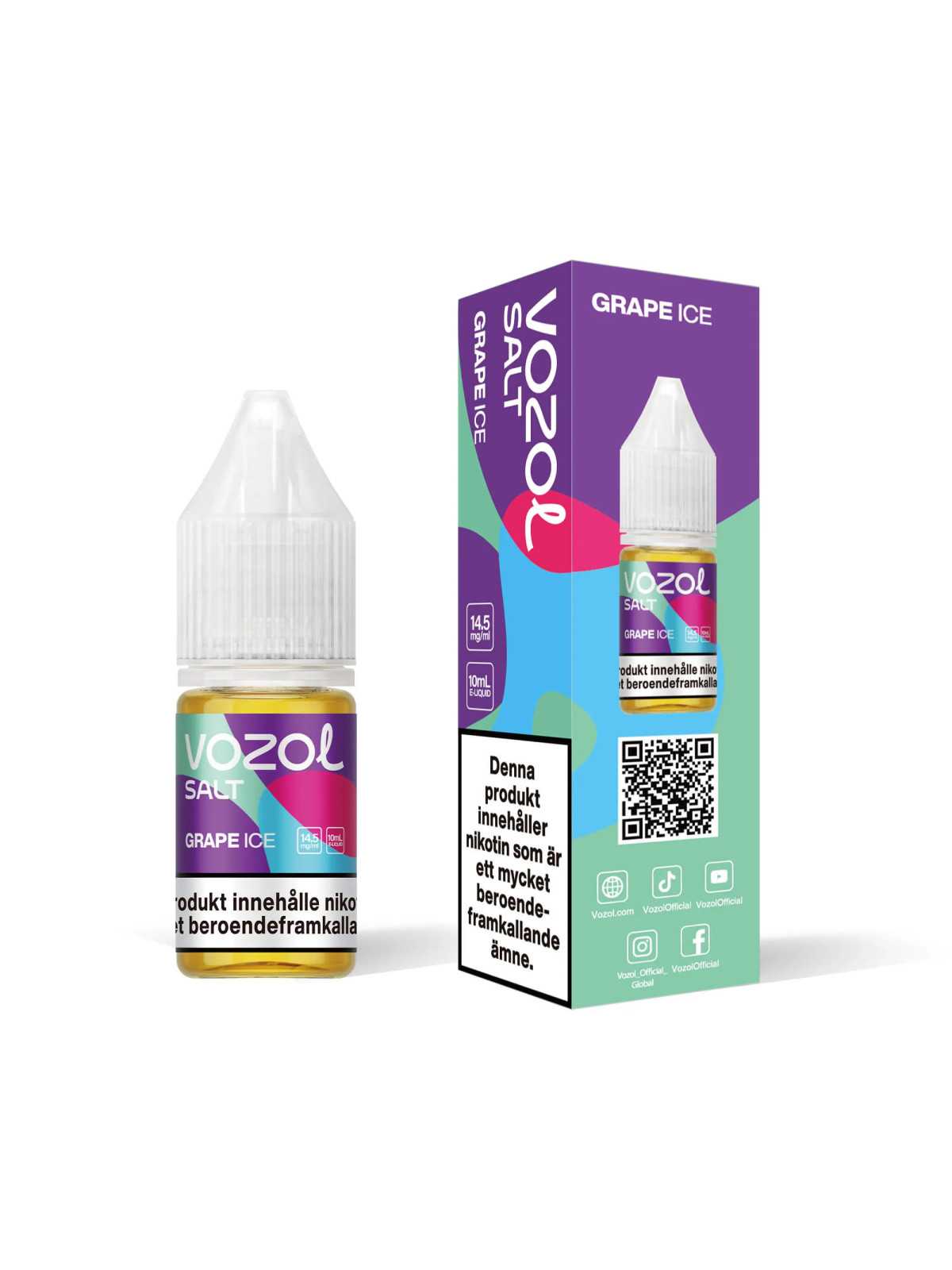 Vozol Salt 10 ML,Grape Ice-10P