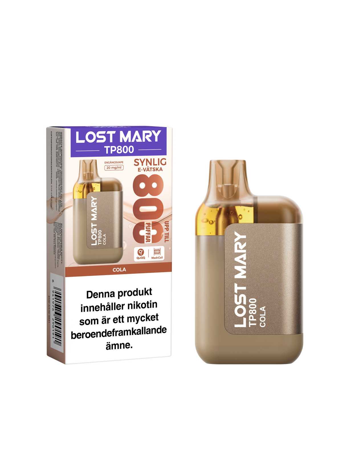 Lost Mary TP800 Cola 20mg,10P