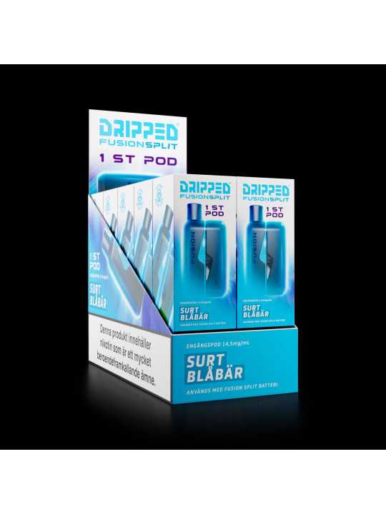 Fusion Split-POD-Surt Blåbär,14,5mg,10P