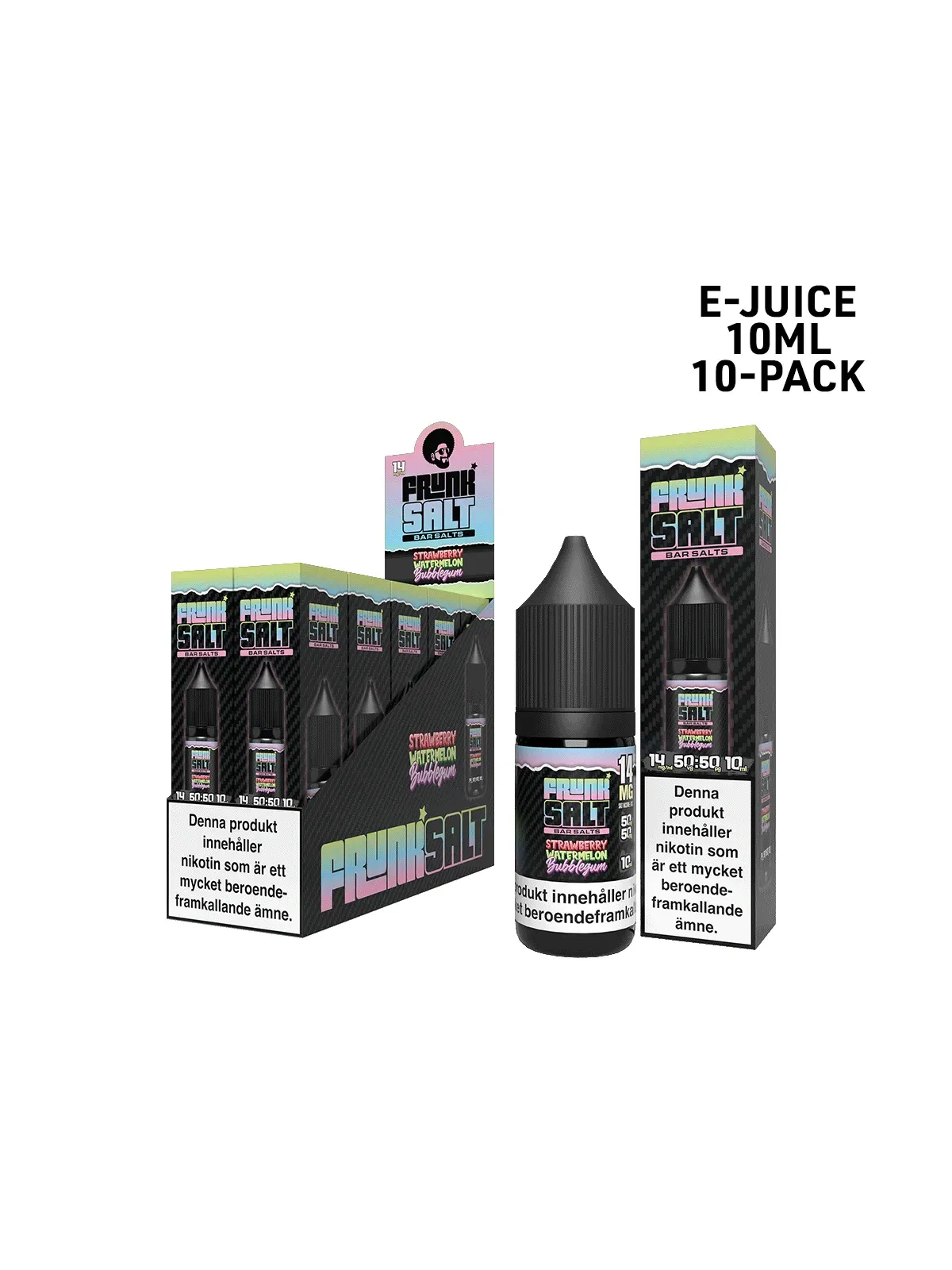 FrunkSalt 10 ML-Strawberry Watermelon Bubbelgum 10-p