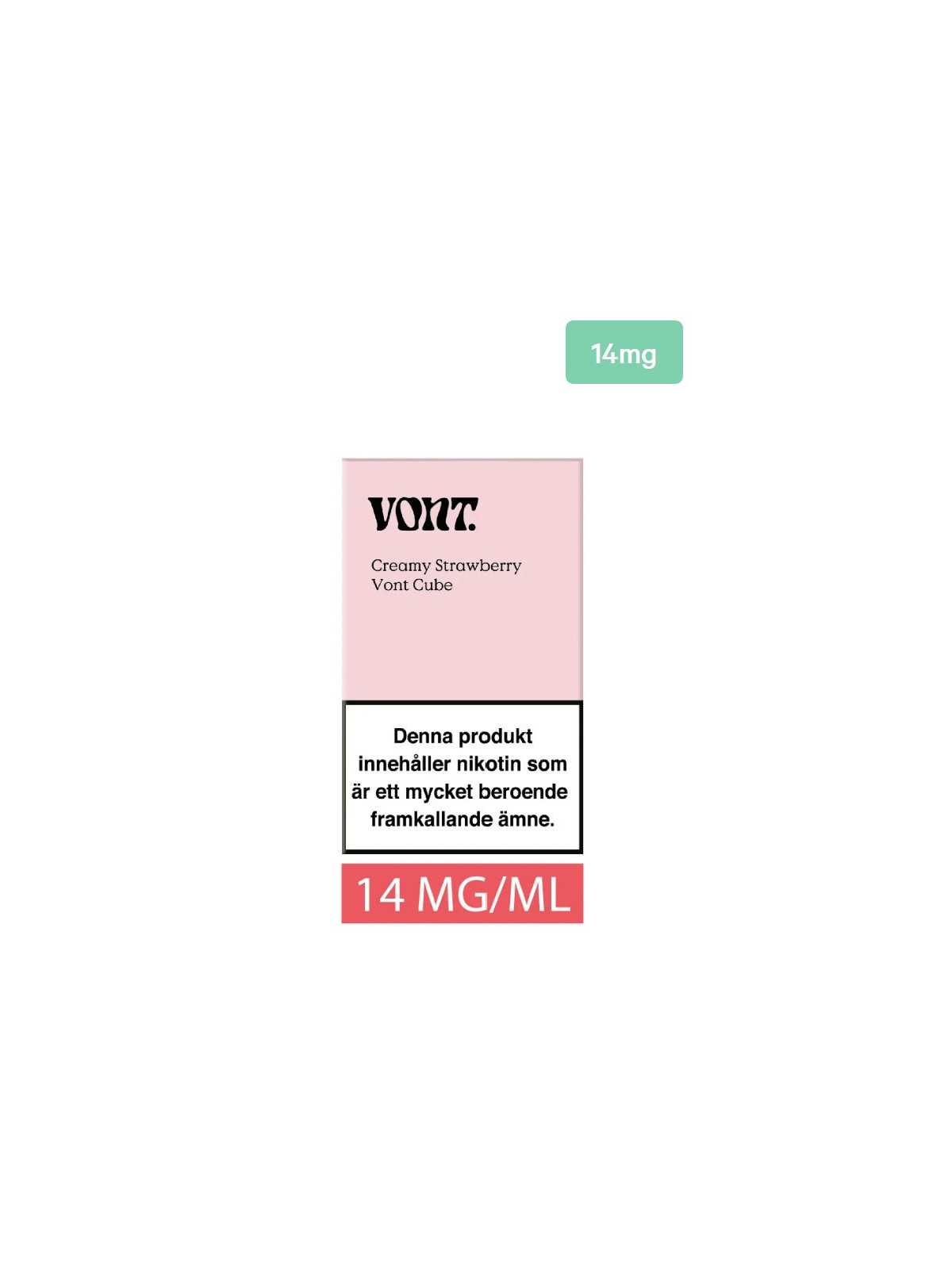 Vont Cube Creamy Strawberry 14mg-10p