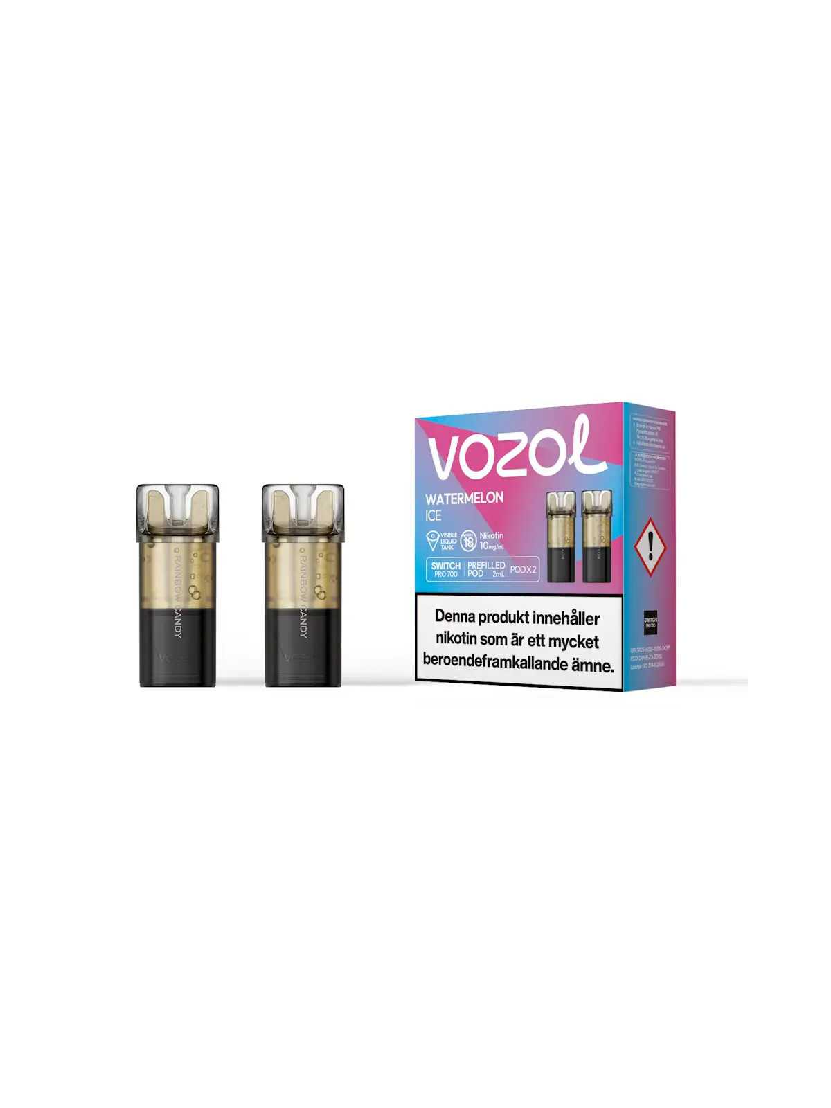 Vozol Switsh Pro Watermelon Ice Engångs Pod/2*10P