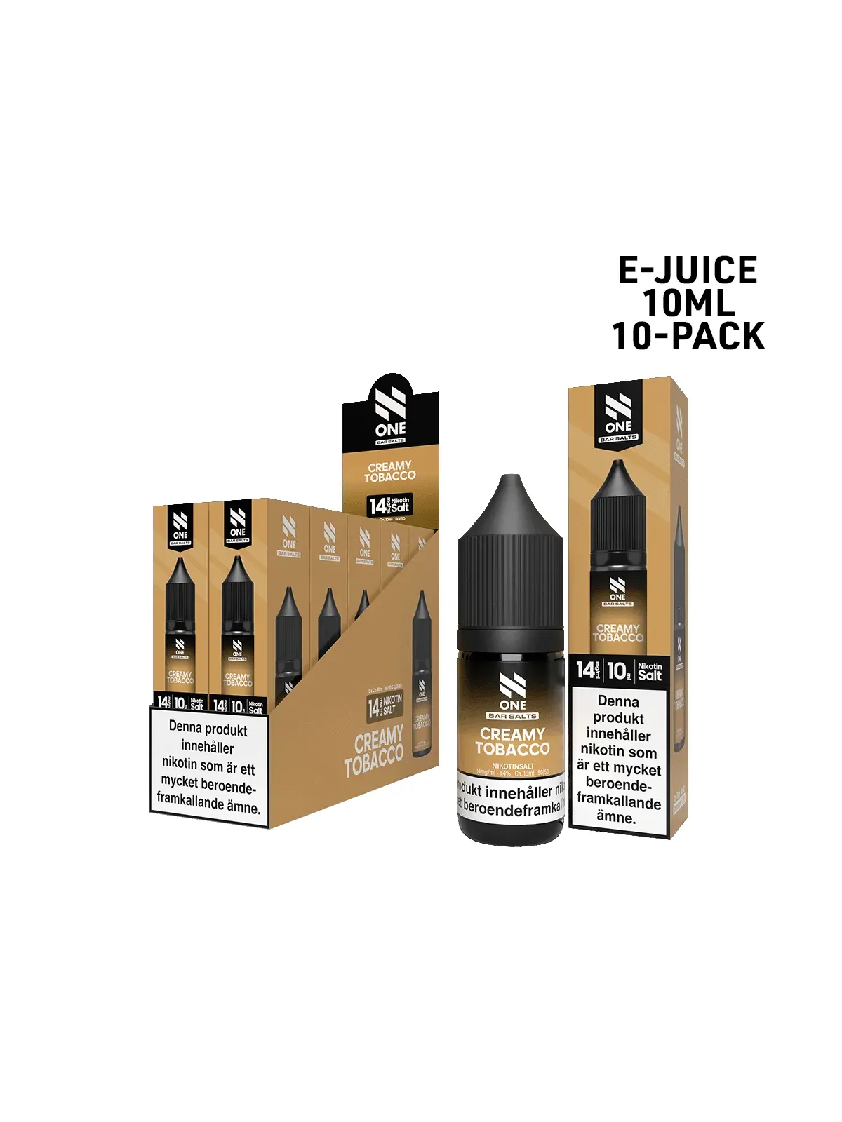N One Salt,Creamy Tobacco 10-p