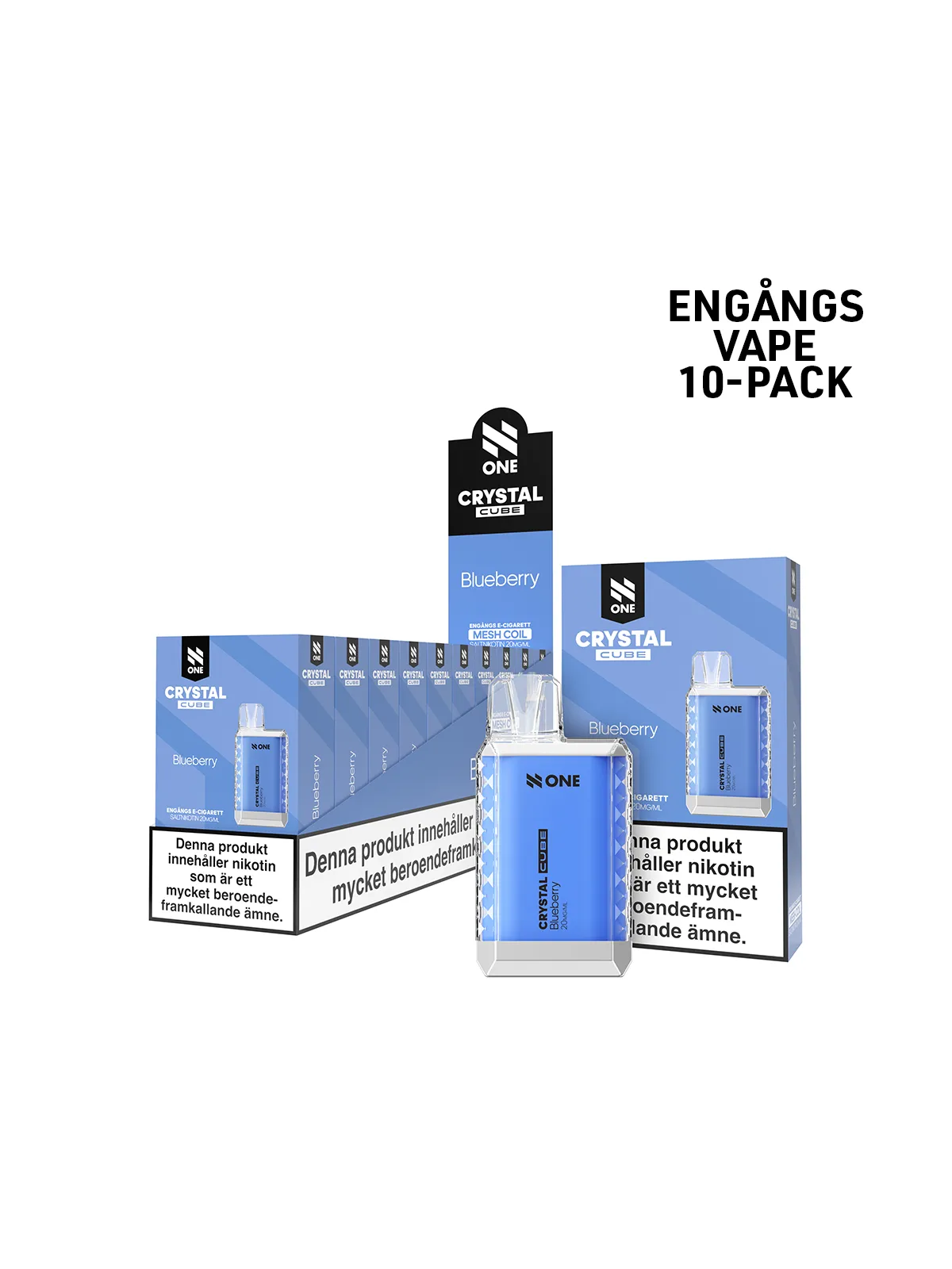 N One Crystal Cube- Blueberry-10pack
