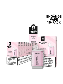 N One Crystal Cube-Strawberry Ice Cream-10pack