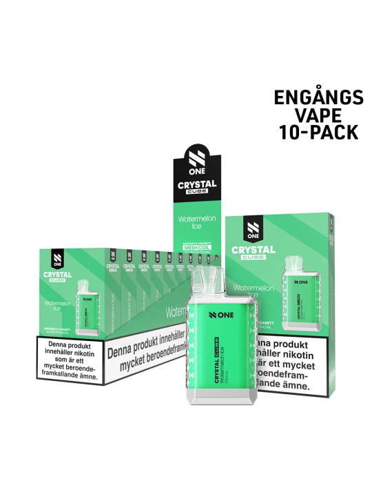 N One Crystal Cube-Watermelon Ice-10pack