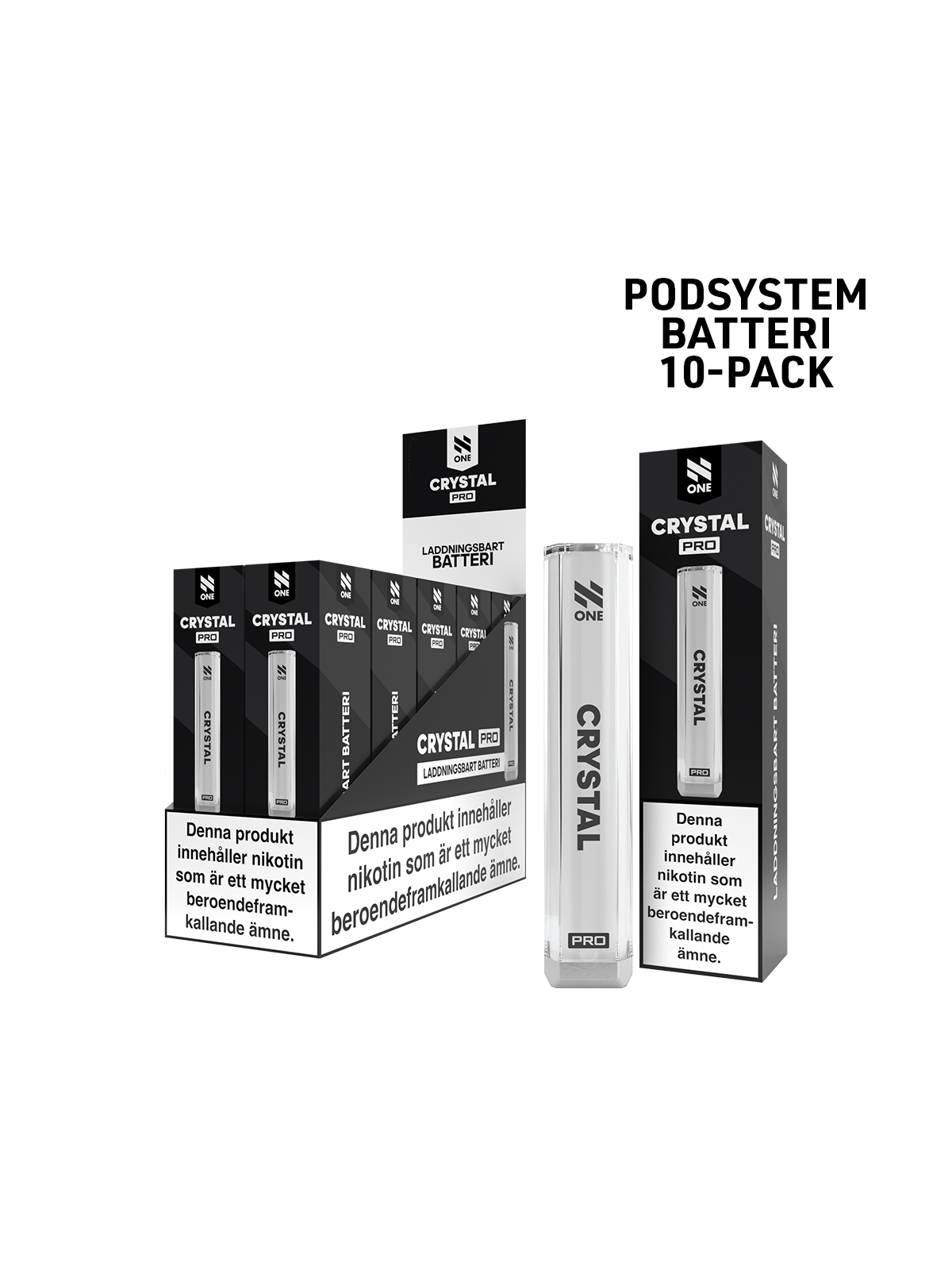 A-N One Crystal-BATTERY-White-10pack
