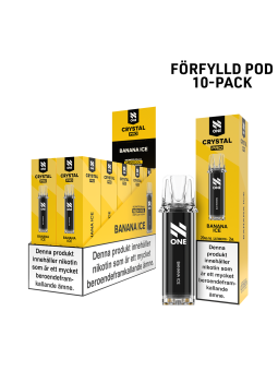 N One Crystal Förfylld Pod-Banana Ice-10P