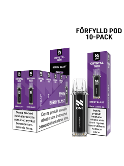 N One Crystal Förfylld Pod-Berry Blast-10P