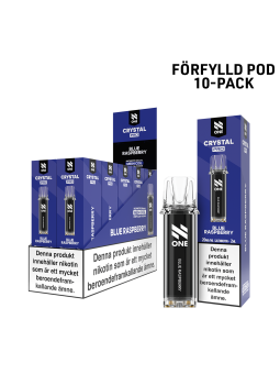 N One Crystal Förfylld Pod-Blue Raspberry-10P