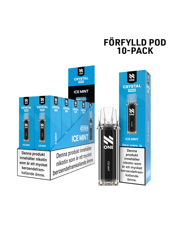 N One Crystal Förfylld Pod-Ice Mint-10P