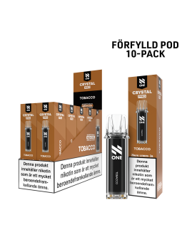 N One Crystal Förfylld Pod-Tobacco-10P