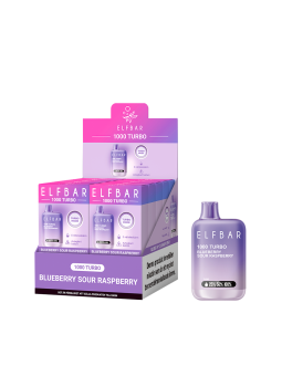 ElfBar 1000 Turbo 20mg-Blueberry Sour Raspberry-10P