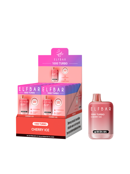 ElfBar 1000 Turbo 20mg-Cherry Ice-10P
