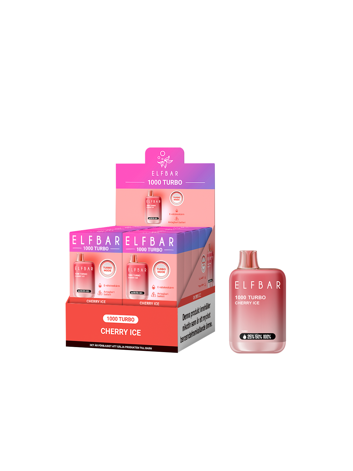 ElfBar 1000 Turbo 20mg-Cherry Ice-10P
