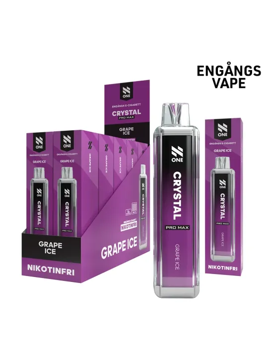 N ONE CRYSTAL ZERO-Grape Ice,10p