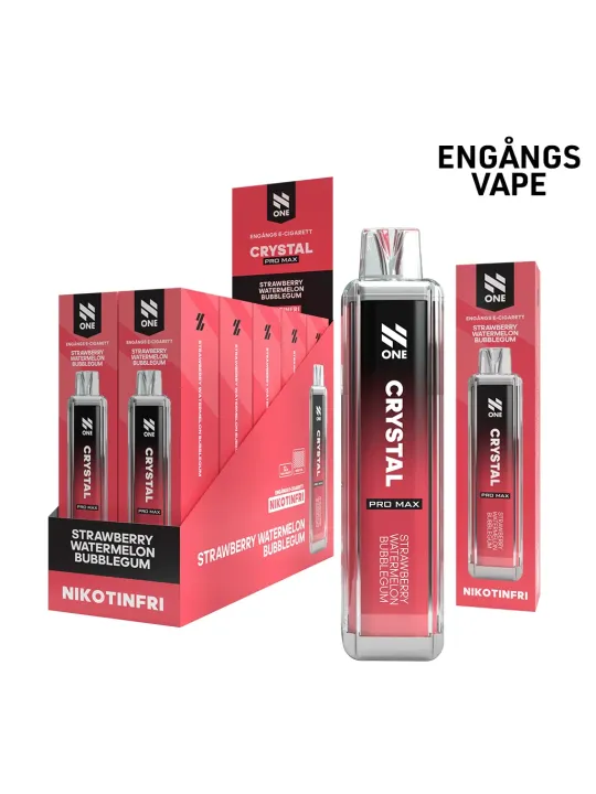 N ONE CRYSTAL ZERO-Strawberry Watermelon Bubblegum,10p