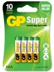 GP Alkaline AAA-batteri 4 -pack