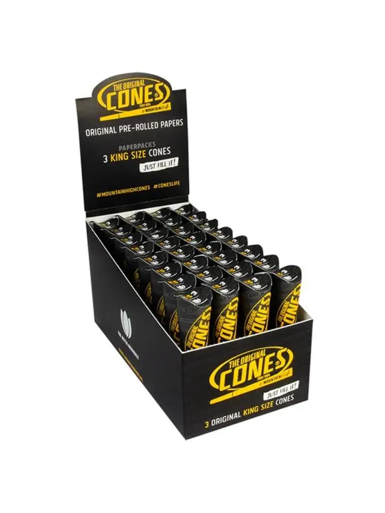 Cones Kingsize Display 3-pack 32-p