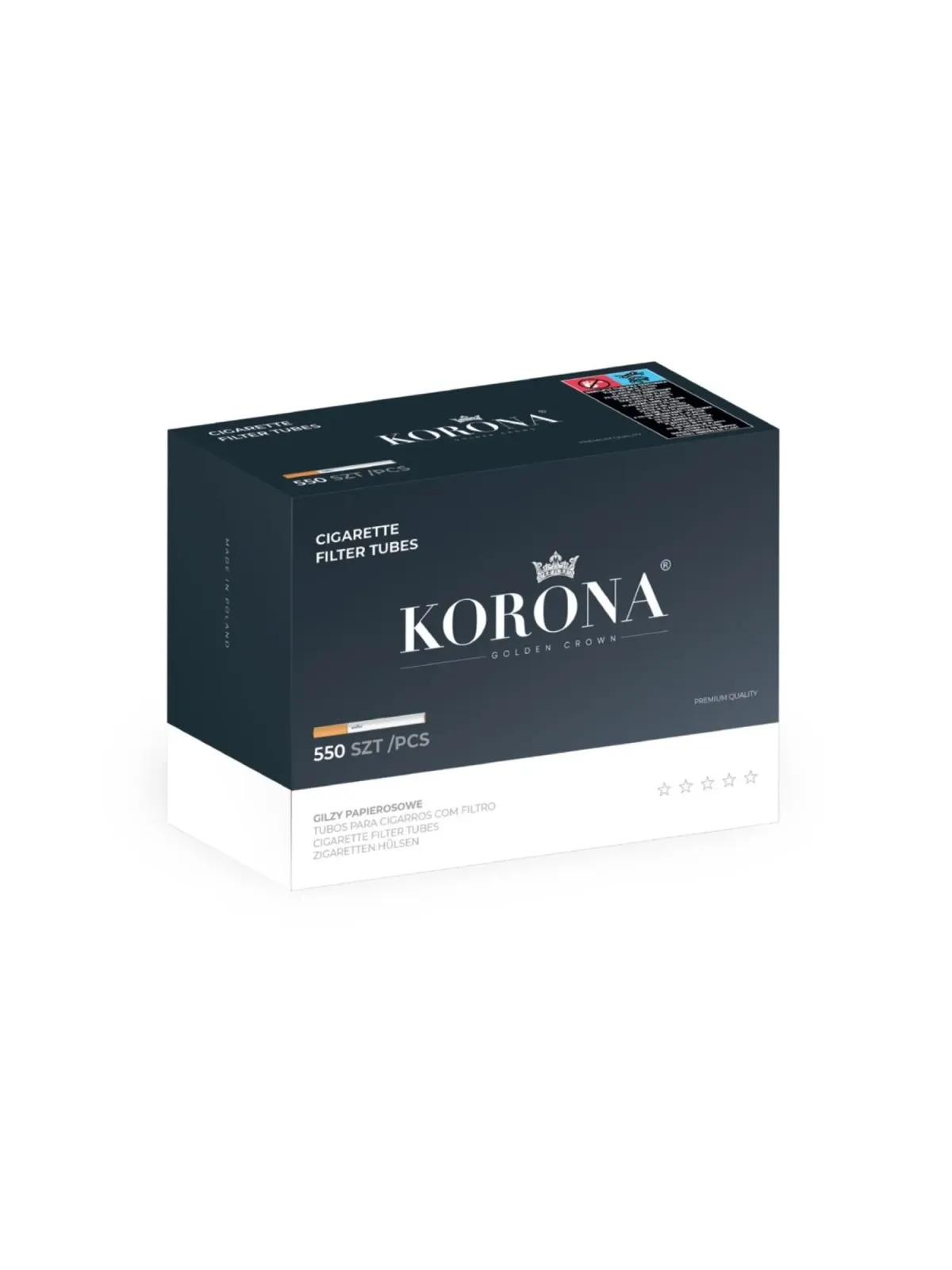 Korona Cigaretthylsor 550st 20-p