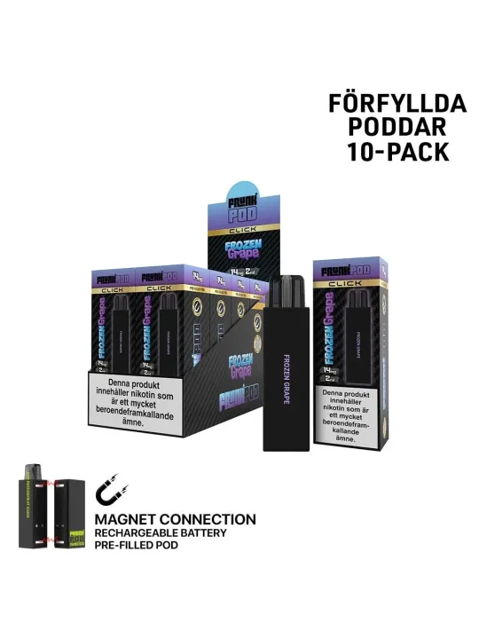 Frunk klick,Frozen Grape Förfylld Pod 10 P